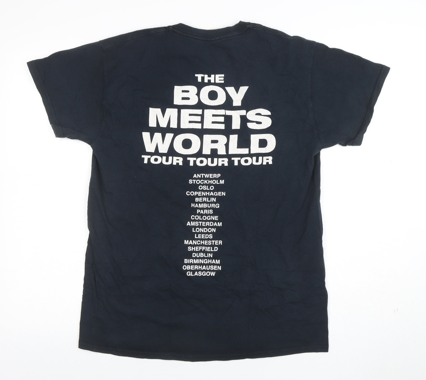 Gildan Men's Black Medium Boy Meets World Tour Graphic T-Shirt
