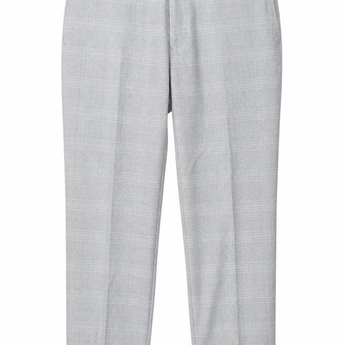 Marks and Spencer Men's Grey Check Skinny Fit Trousers 32 Short
