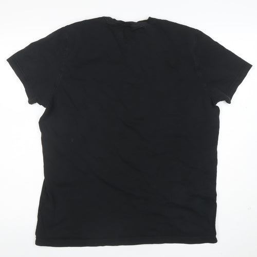 Tommy Hilfiger Denim Men's Black XL Crew Neck Cotton T-Shirt