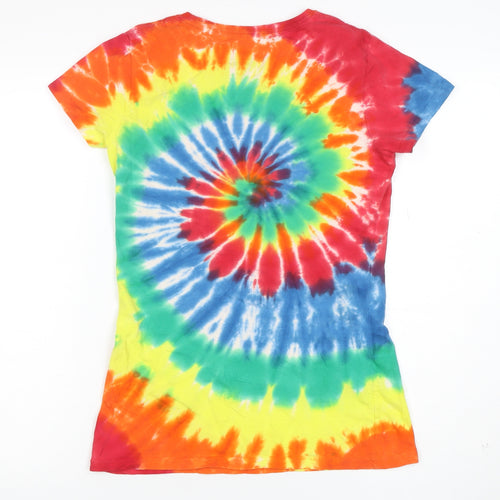 M&M's Women's Multicoloured Tie-Dye Cotton T-Shirt Size M