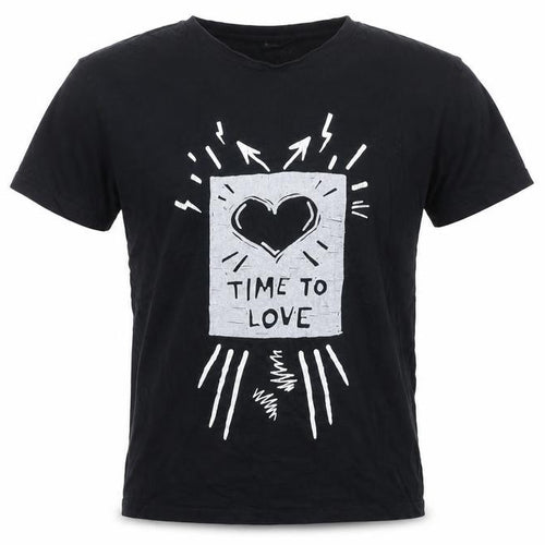 Diesel Men’s Black Short Sleeve Graphic Love T-Shirt Size S