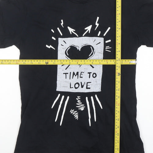 Diesel Men’s Black Short Sleeve Graphic Love T-Shirt Size S