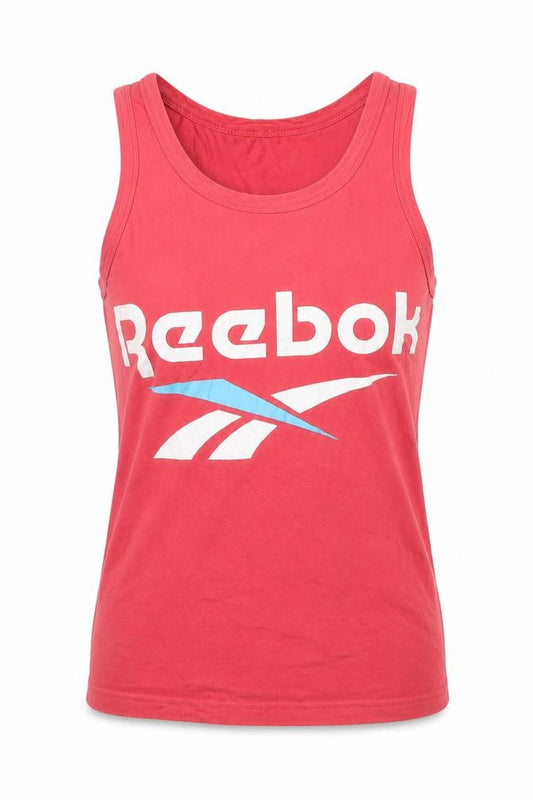 Reebok Womens Red Racerback Cotton Tank Top Size 12