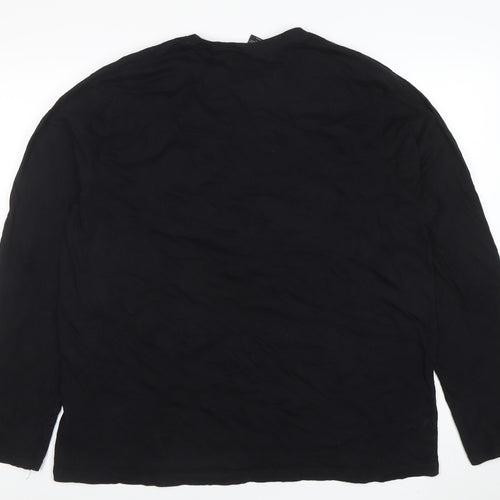 Primark Men’s Black PlayStation Long Sleeve Cotton T-Shirt 2XL