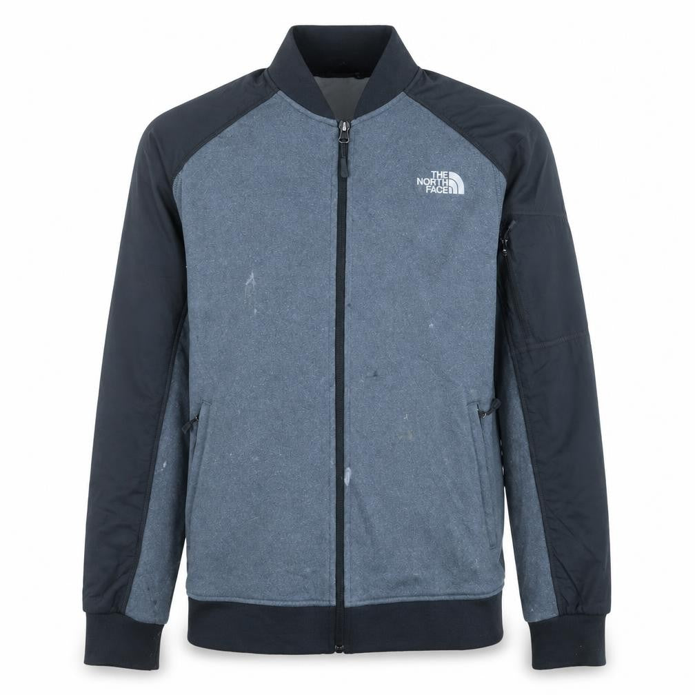Front view of The North Face Men's Grey Full Zip Sweatshirt Jacket M