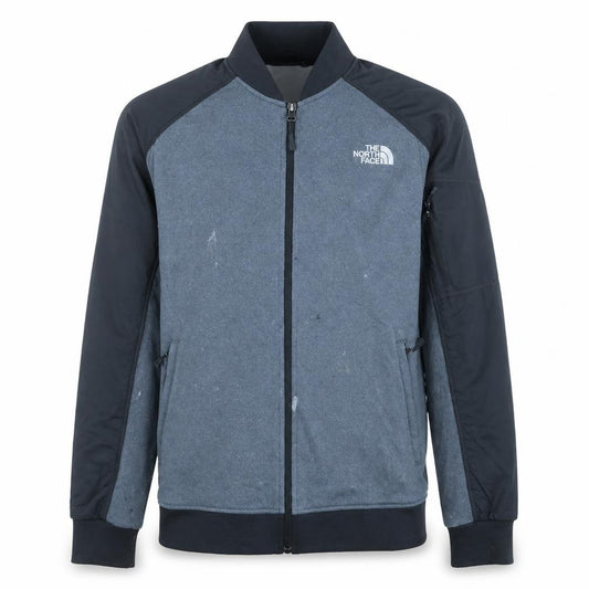 Front view of The North Face Men's Grey Full Zip Sweatshirt Jacket M
