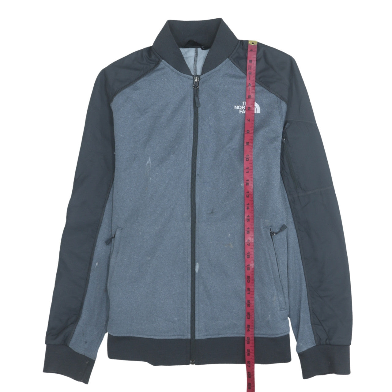 The North Face Men's Grey Full Zip Sweatshirt Jacket M