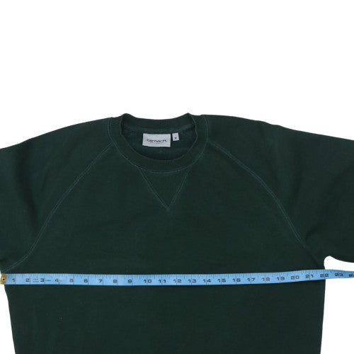 Carhartt Men's Green Crew Neck Pullover Sweatshirt M