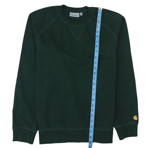 Carhartt Men's Green Crew Neck Pullover Sweatshirt M