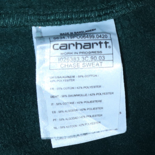 Carhartt Men's Green Crew Neck Pullover Sweatshirt M