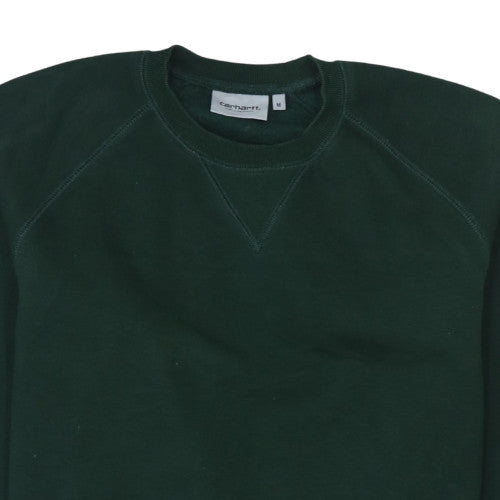 Carhartt Men's Green Crew Neck Pullover Sweatshirt M