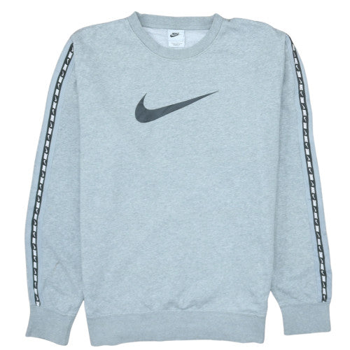 Nike Men's Grey Logo Pullover Sweatshirt Size S Regular Fit
