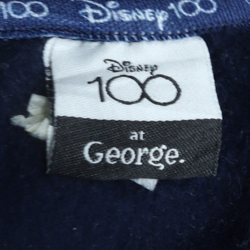 Disney 100 George Womens Black Gold Sequin Mickey Sweatshirt L 16-18