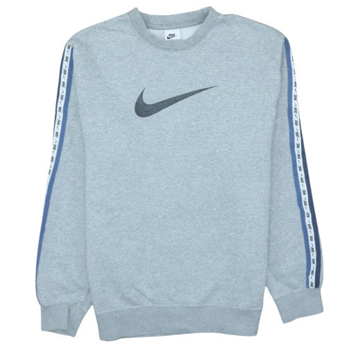 Nike Men's Grey Small Pullover Sweatshirt Crew Neck Sports Fleece