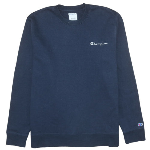 Champion Men's Blue Crew Neck Pullover Sweatshirt Size L