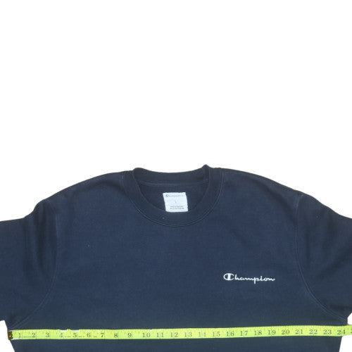 Champion Men's Blue Crew Neck Pullover Sweatshirt Size L