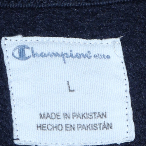 Champion Men's Blue Crew Neck Pullover Sweatshirt Size L