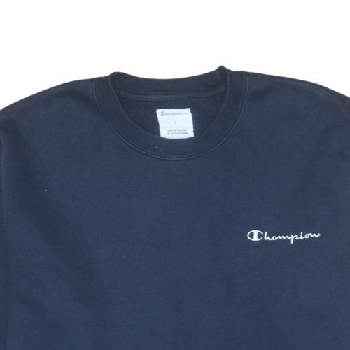 Champion Men's Blue Crew Neck Pullover Sweatshirt Size L