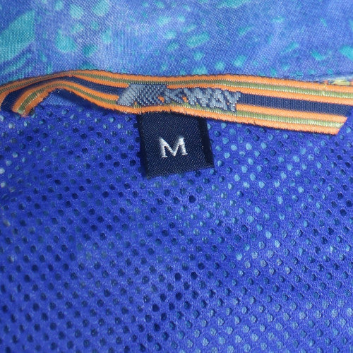 Kenzo Men’s Blue Dragon Print Hooded Windbreaker Jacket M