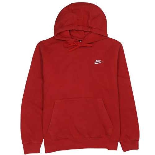 Nike Men's Red Pullover Hoodie Medium Fleece Sportswear