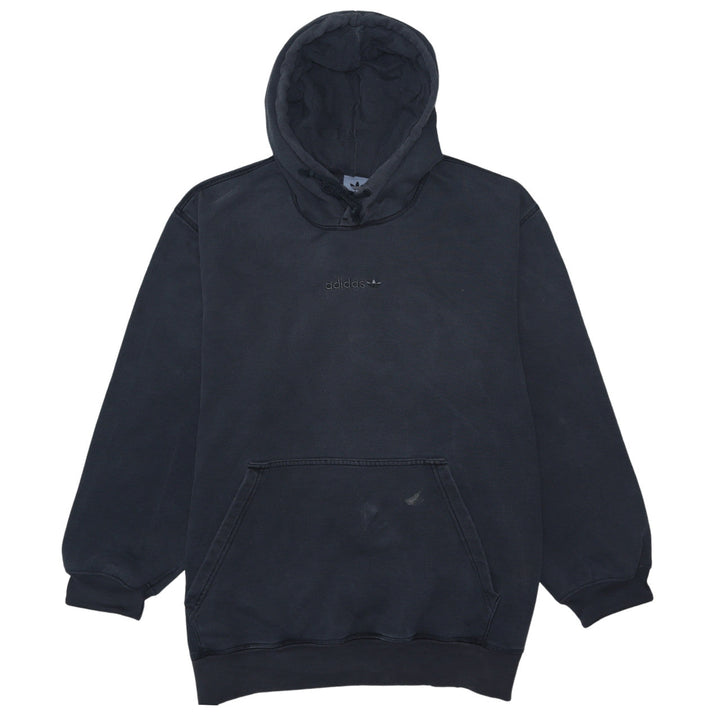 Adidas Men's Black Pullover Hoodie Size L Regular Fit Fleece