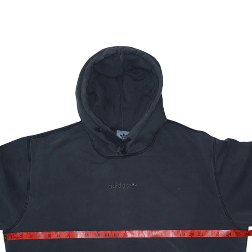 Adidas Men's Black Pullover Hoodie Size L Regular Fit Fleece
