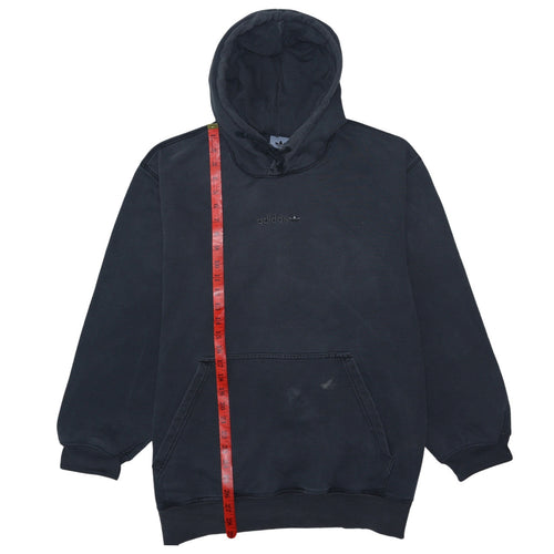 Adidas Men's Black Pullover Hoodie Size L Regular Fit Fleece