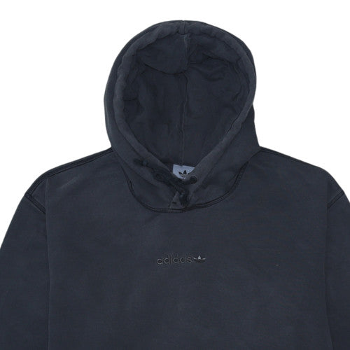 Adidas Men's Black Pullover Hoodie Size L Regular Fit Fleece