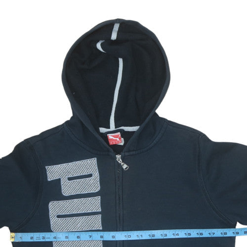 Puma Boys Blue Full Zip Hoodie Size 14 (164) Cotton Blend