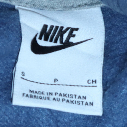 Nike Men's Blue Pullover Hoodie Small Regular Fit Fleece