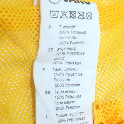 Jako Men's Yellow Windbreaker Jacket L Hooded Lightweight Sports