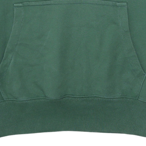 Champion Mens Green Medium 1/4 Zip Hoodie Pullover Fleece Sweatshirt
