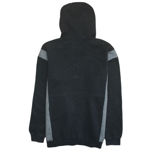 Adidas Mens Black XL 1/2 Zip Hooded Sweatshirt Fleece Hoodie