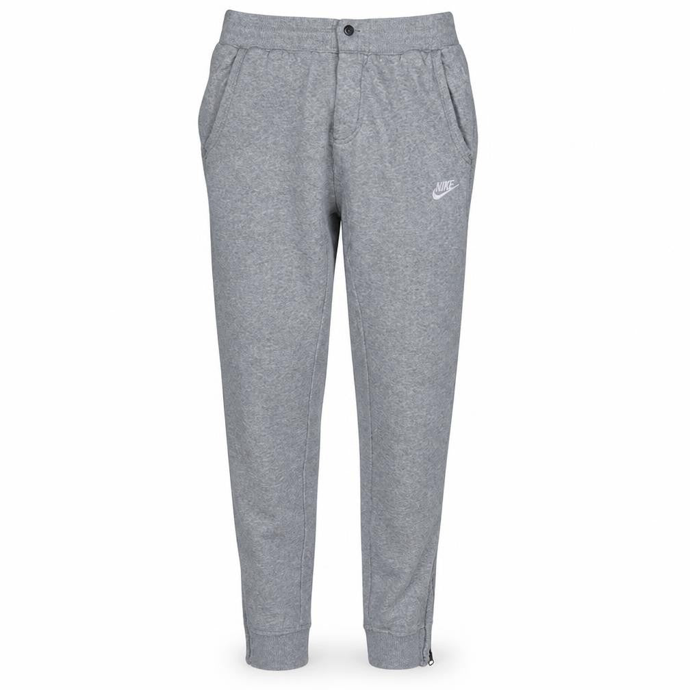 Nike Men's Grey Cotton Jogger Trousers Size S Tapered Fit