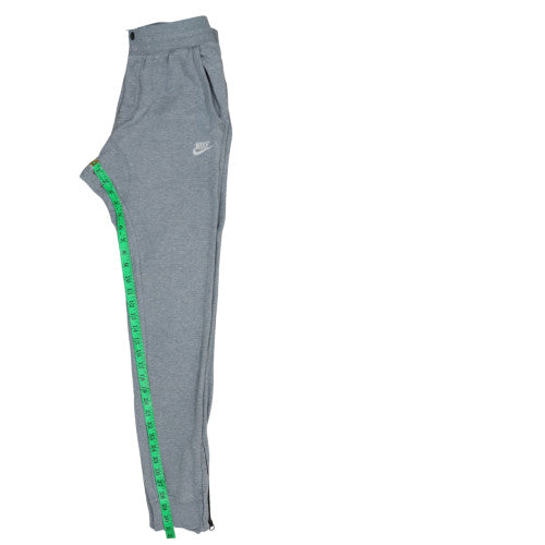 Nike Men's Grey Cotton Jogger Trousers Size S Tapered Fit