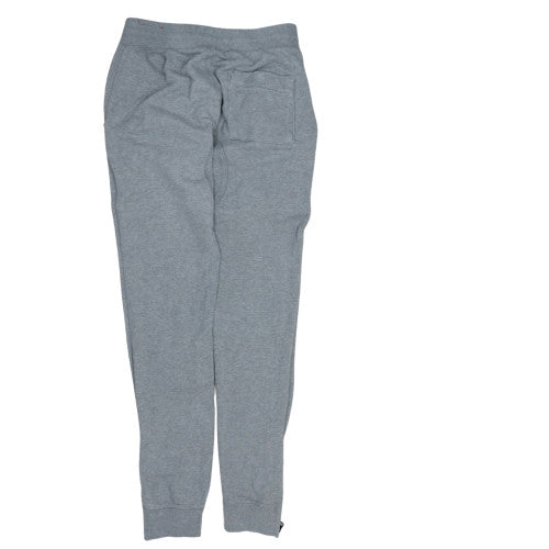 Nike Men's Grey Cotton Jogger Trousers Size S Tapered Fit
