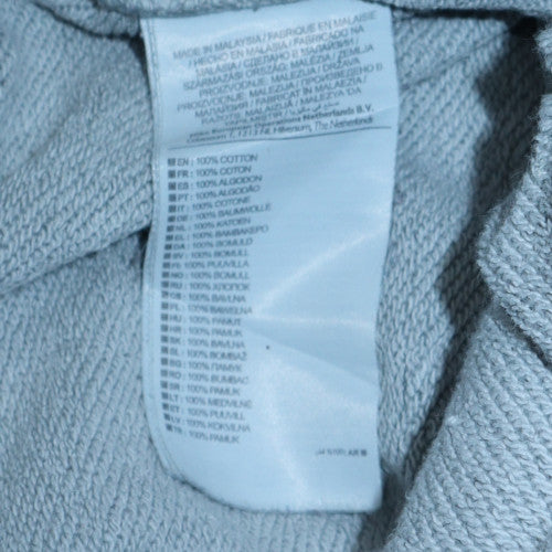 Nike Men's Grey Cotton Jogger Trousers Size S Tapered Fit
