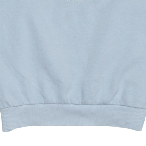 New Balance Womens Blue Small Pullover Sweatshirt Casual Cotton Blend