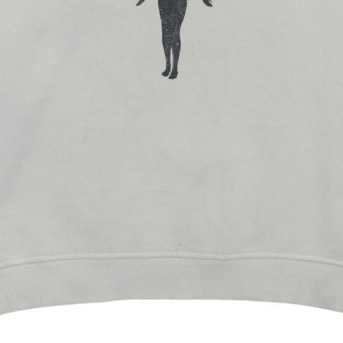 Nirvana Women’s White Crew Neck Sweatshirt Size 8/10 Graphic Print