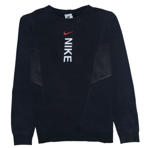 Nike Boys Black XL Sweatshirt Crew Neck Graphic Print Sportswear