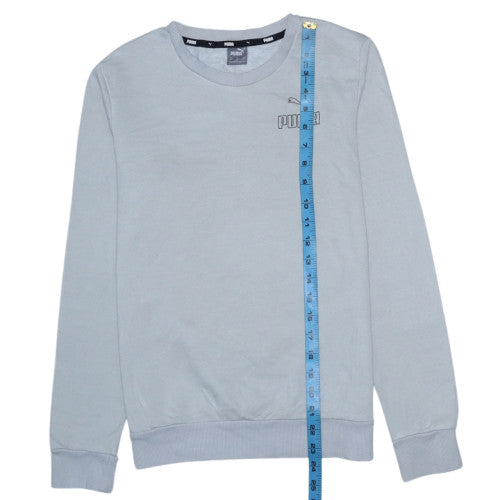Puma Men's Grey Crew Neck Pullover Sweatshirt Size S