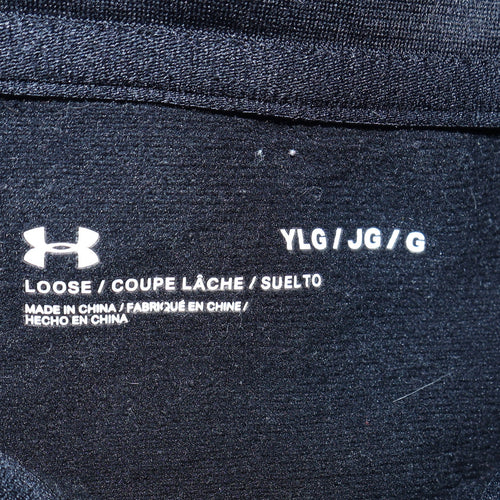Under Armour Boys Black Full Zip Collared Sweatshirt Size 14 Years