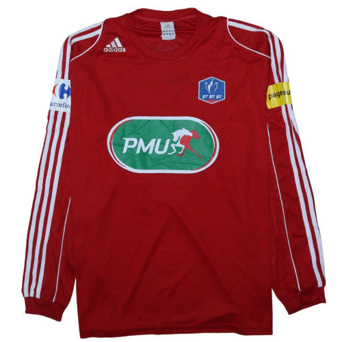 Adidas Men Red Long Sleeve Football Jersey XL Athletic Fit