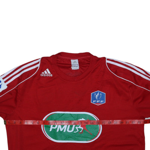 Adidas Men Red Long Sleeve Football Jersey XL Athletic Fit
