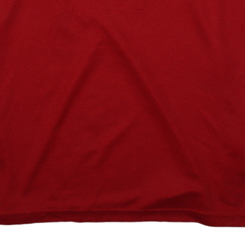 Adidas Men Red Long Sleeve Football Jersey XL Athletic Fit