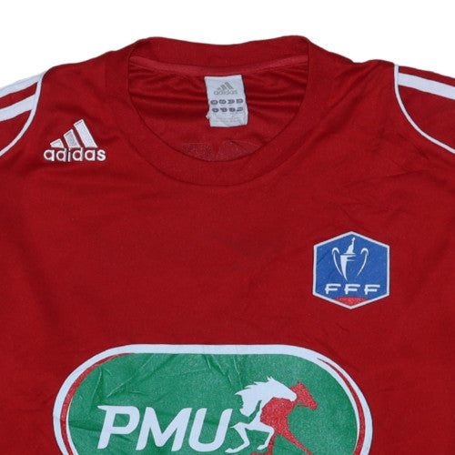 Adidas Men Red Long Sleeve Football Jersey XL Athletic Fit