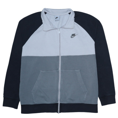 Nike Men's Grey Full Zip Fleece Sweatshirt Size L