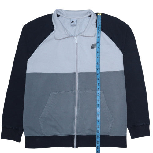 Nike Men's Grey Full Zip Fleece Sweatshirt Size L