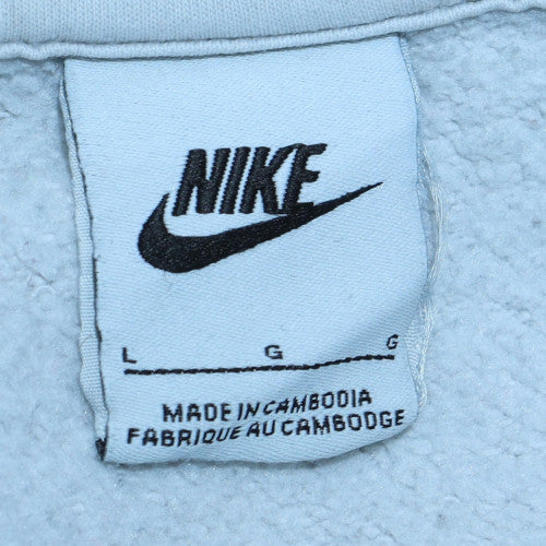 Nike Men's Grey Full Zip Fleece Sweatshirt Size L