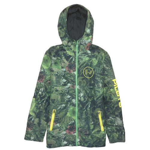 Top Canvas Men’s Green Hooded Camouflage Jacket Size S Limited Edition